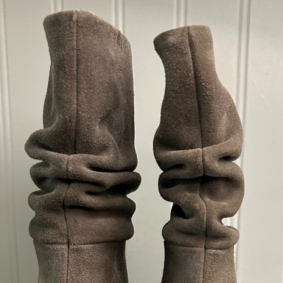 IRO Suede Pleated Accents Slouch Boots Women's Size: 7 - Picture 4 of 7